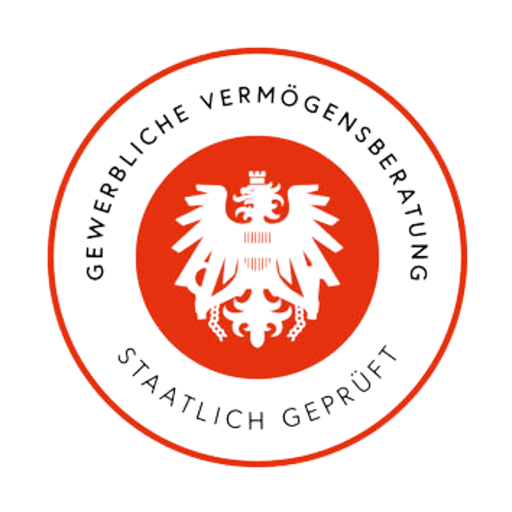 Staatlich geprüft gewerbliche Vermoegensberatung Logo